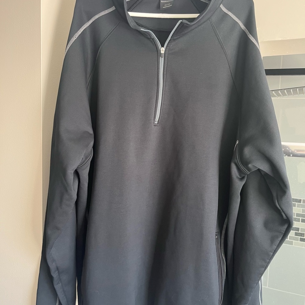 Black Quarter-Zip Pullover
